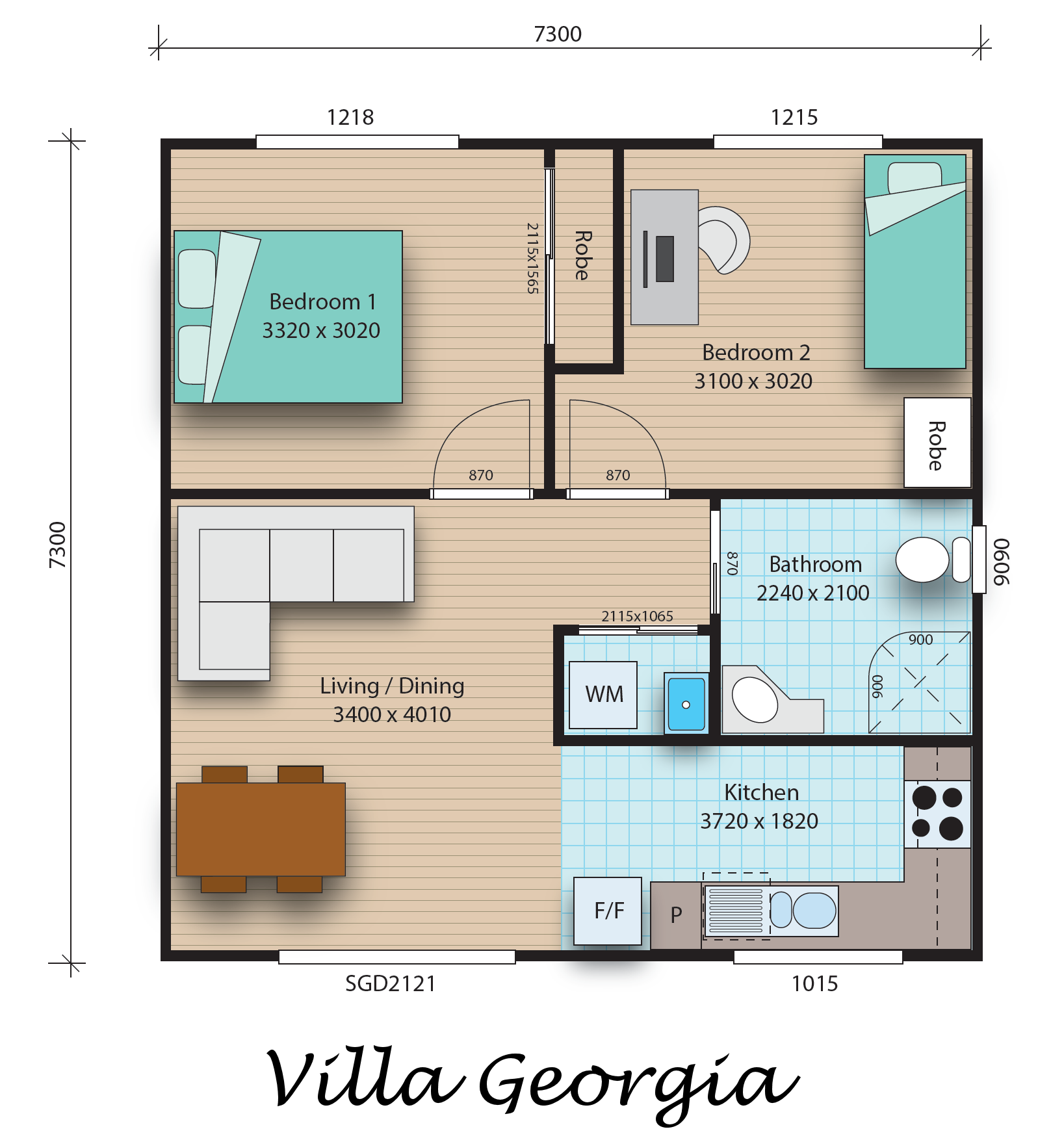 Villa Georgia floorplan image